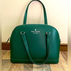 Forest green Kate Spade dome crossbody purse